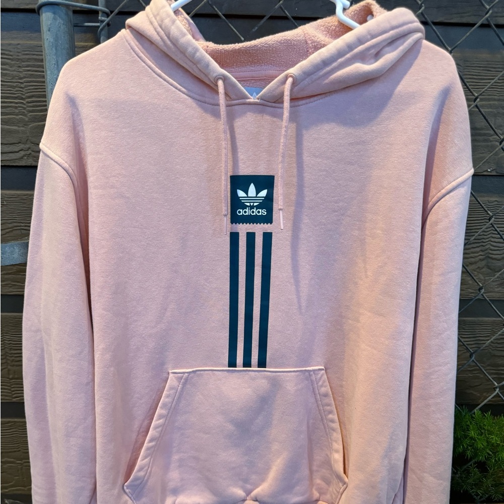 Adidas PINK hooded sweatshirt